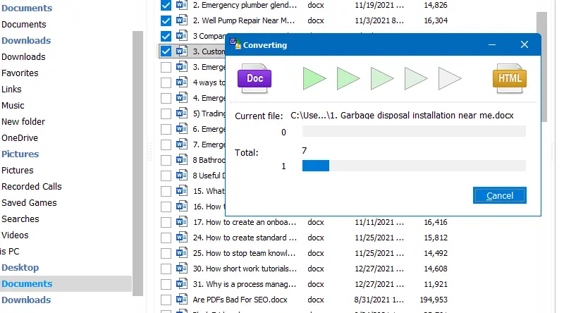 Doc Converter Process