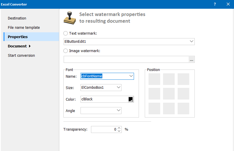 Total Excel Converter Watermark