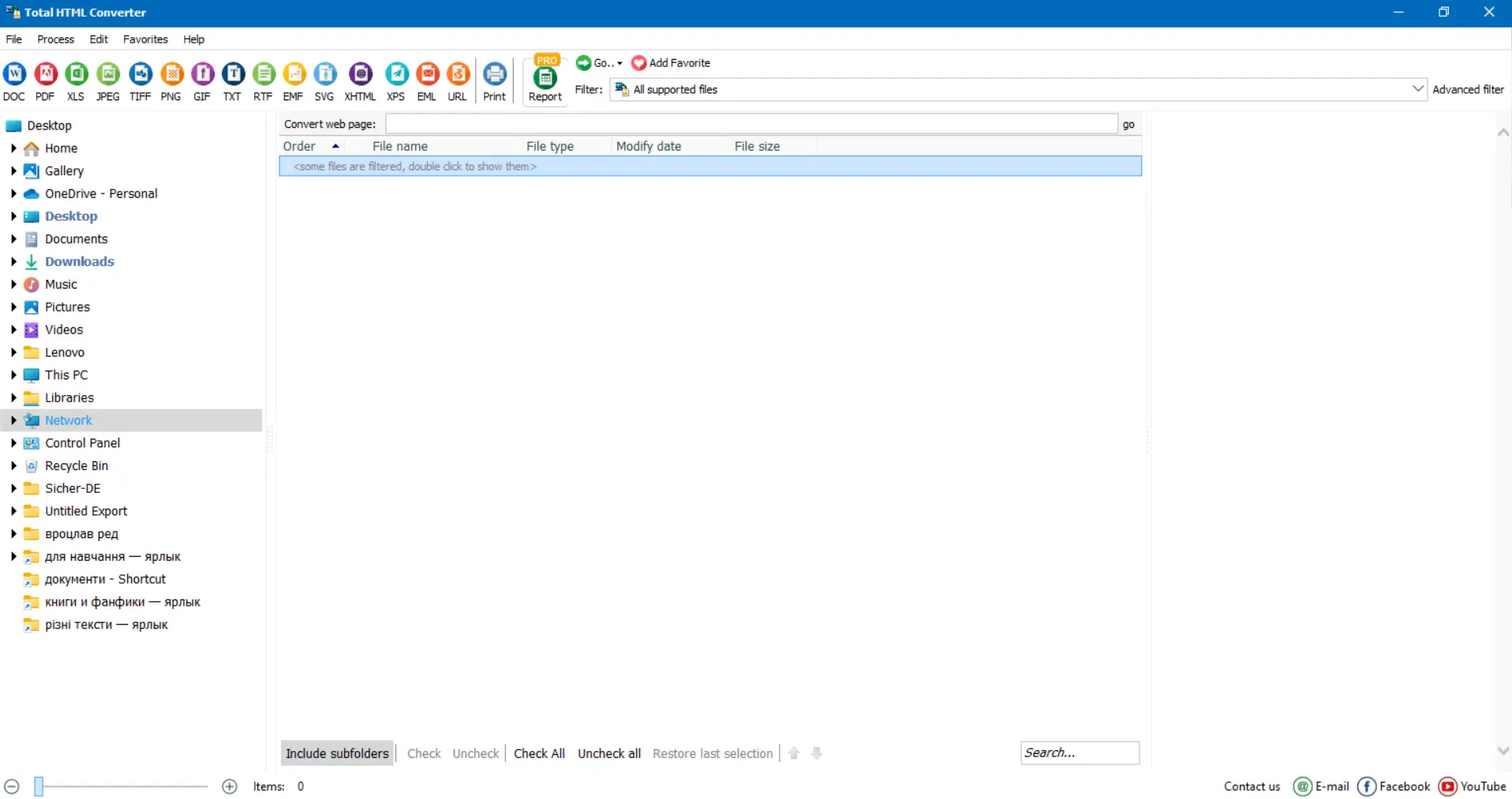 Total HTML Converter - HTM to XLS conversion