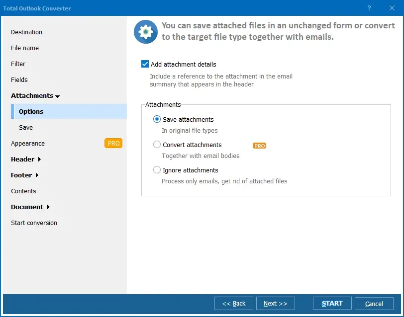 Initiate the conversion process