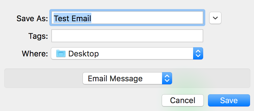 Choose Email Message