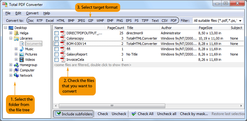 Total PDF Converter - PRN to CSV conversion