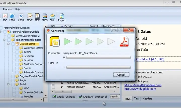Launch the Conversion
